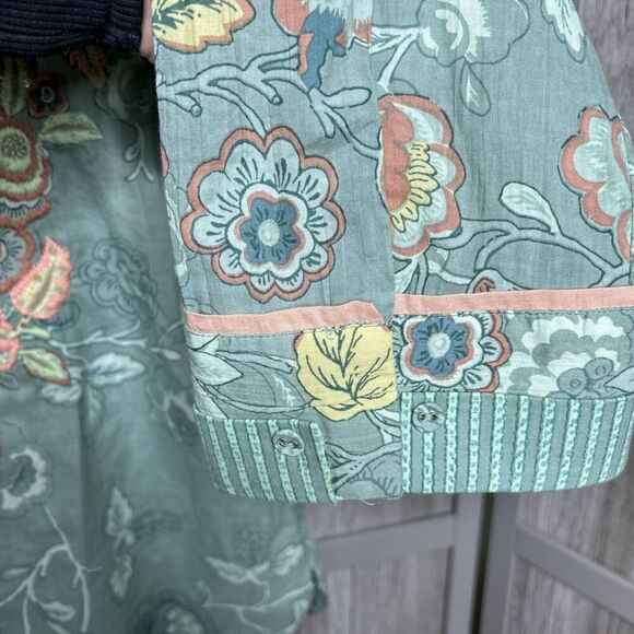 Soft Surroundings Floral Embroidered Boho Beaded Tunic Top Size S - Picture 5 of 8